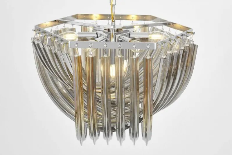 LAMPADA A SOSPENSIONE MODERNA CROMATA BOSCONE D55