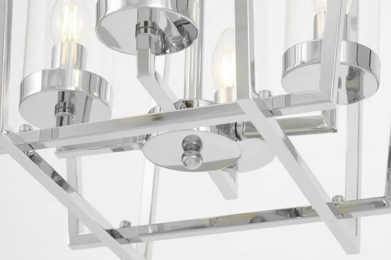 LAMPADA A SOSPENSIONE MODERNA CROMO ARES W4