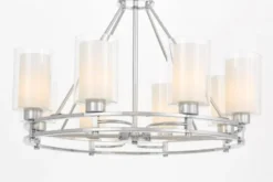 LAMPADA A SOSPENSIONE MODERNA CROMO MARIETTA W8