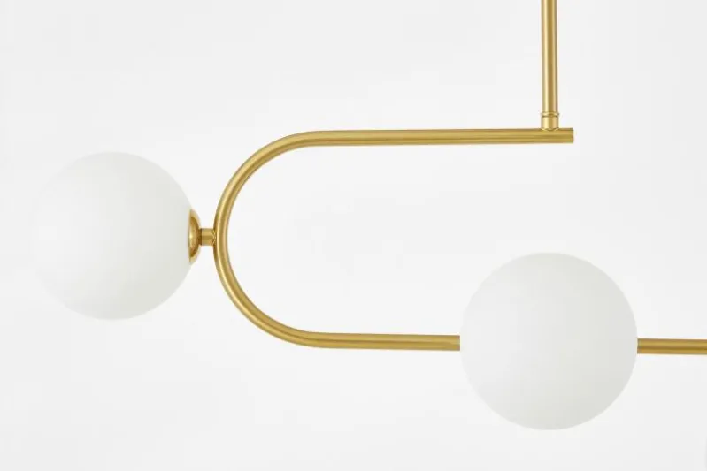 LAMPADA A SOSPENSIONE MODERNA IN OTTONE E BIANCO GROSEO W6