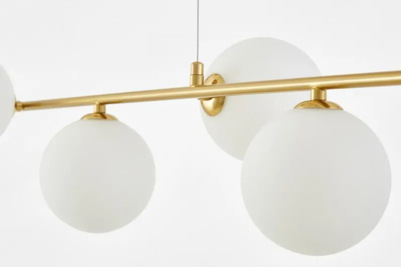 LAMPADA A SOSPENSIONE MODERNA IN OTTONE E BIANCO GROSEO W6