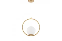 LAMPADA A SOSPENSIONE MODERNA IN OTTONE VERO 1A