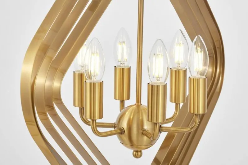 LAMPADA A SOSPENSIONE MODERNA IN OTTONE ZEWA W6