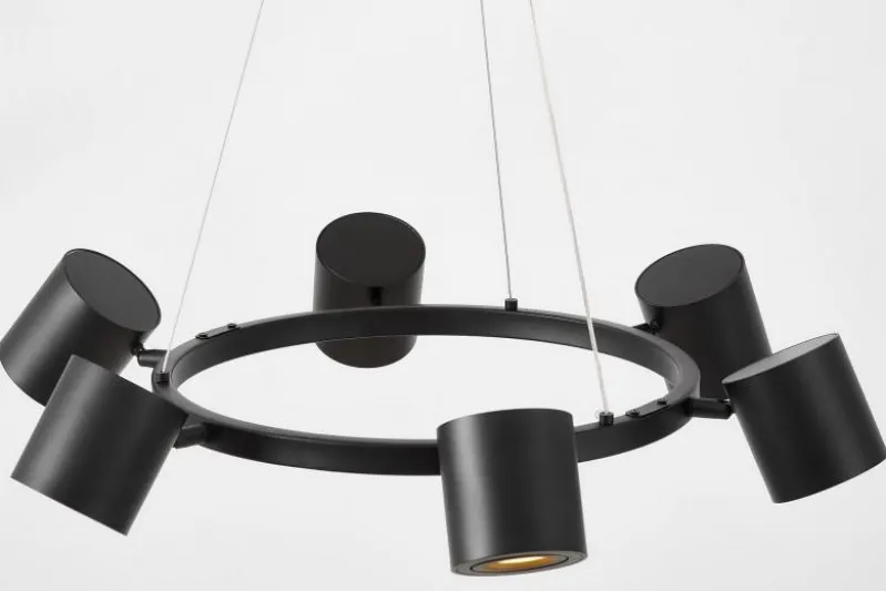 LAMPADA A SOSPENSIONE MODERNA NERA BOLT W6
