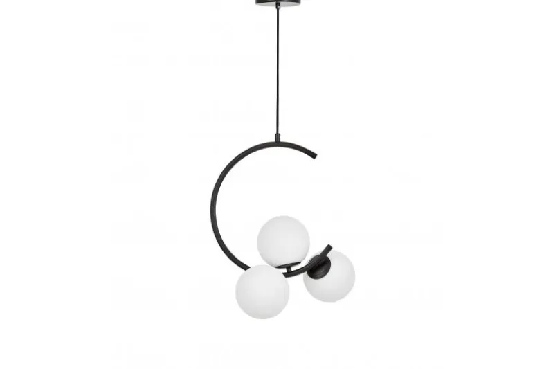 LAMPADA A SOSPENSIONE MODERNA NERA BONIO W3