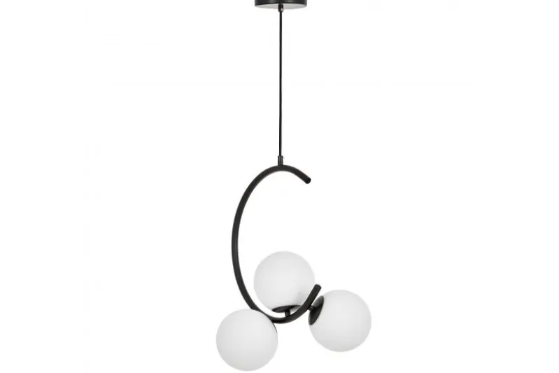 LAMPADA A SOSPENSIONE MODERNA NERA BONIO W3