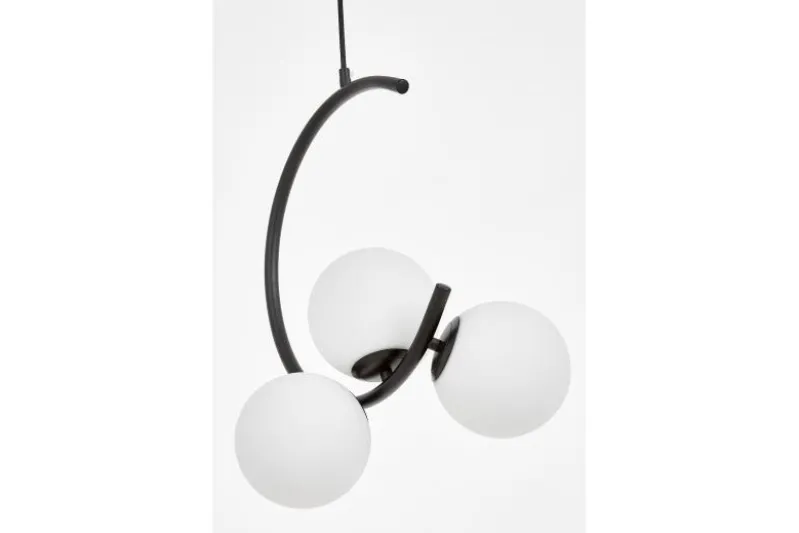 LAMPADA A SOSPENSIONE MODERNA NERA BONIO W3