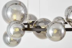 LAMPADA A SOSPENSIONE MODERNA NERA E FUME' MERIDO W15