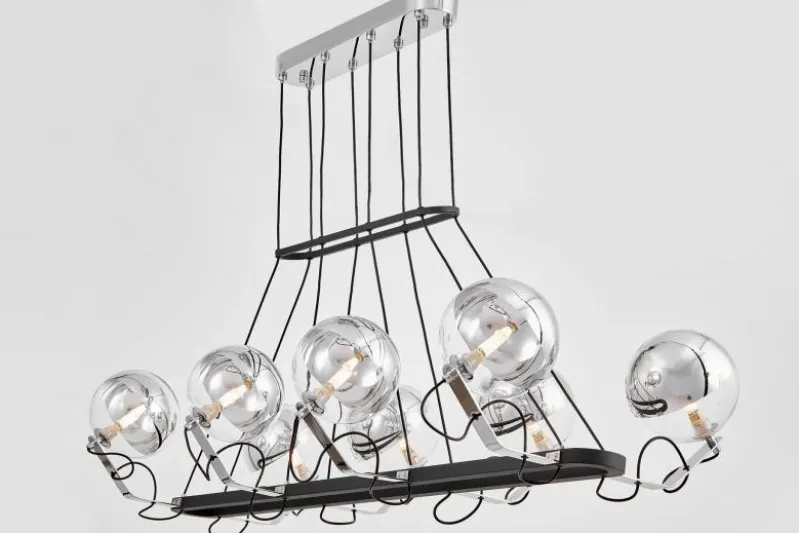 LAMPADA A SOSPENSIONE MODERNA NERA MARSEO PRO W8