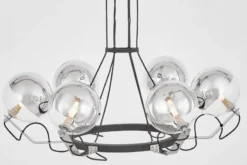 LAMPADA A SOSPENSIONE MODERNA NERA MARSEO W6