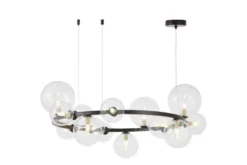 LAMPADA A SOSPENSIONE MODERNA NERA MERIDO W15