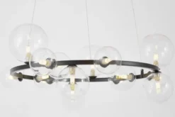 LAMPADA A SOSPENSIONE MODERNA NERA MERIDO W15
