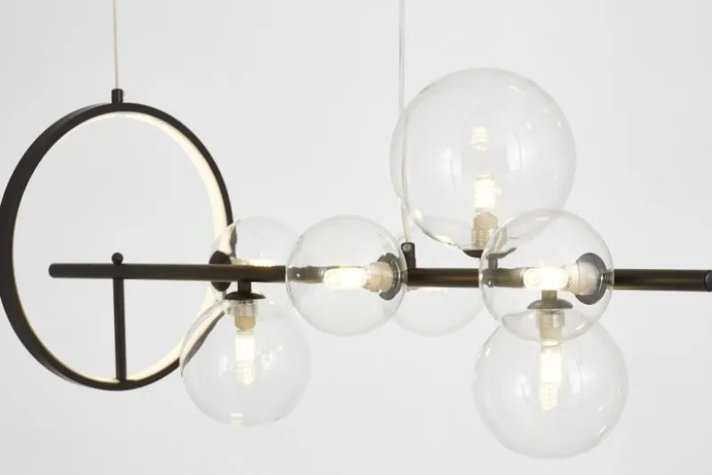 LAMPADA A SOSPENSIONE MODERNA NERA MERIDO W7