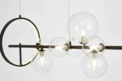 LAMPADA A SOSPENSIONE MODERNA NERA MERIDO W9