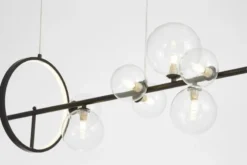 LAMPADA A SOSPENSIONE MODERNA NERA MERIDO W9