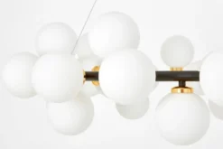 LAMPADA A SOSPENSIONE MODERNA NERO E ORO MARSIADA W40