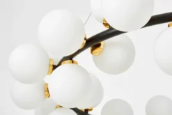 LAMPADA A SOSPENSIONE MODERNA NERO E ORO MARSIADA W40