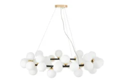 LAMPADA A SOSPENSIONE MODERNA NERO E ORO MARSIADA W40