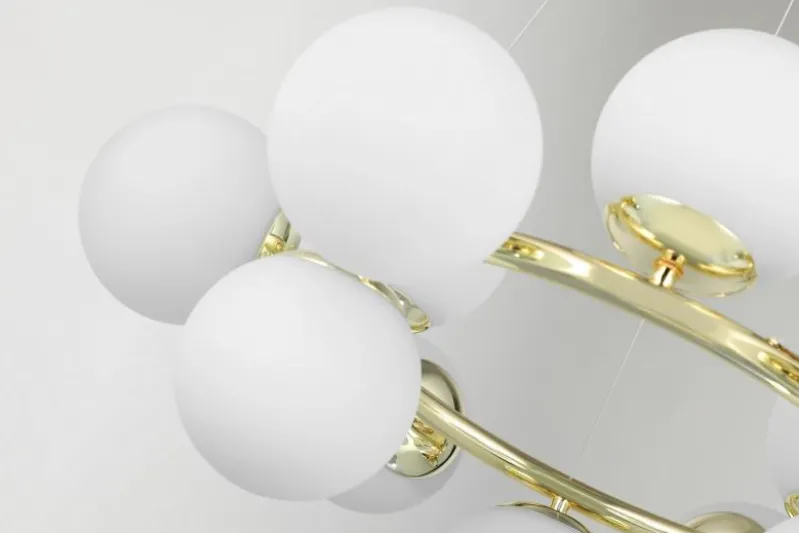 LAMPADA A SOSPENSIONE MODERNA ORO LEDO W12