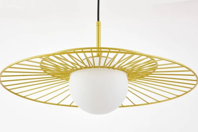 LAMPADA A SOSPENSIONE MODERNA ORO SOLARIS