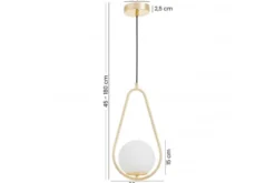 LAMPADA A SOSPENSIONE MODERNA ORO VERO 1C