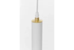 Lampada a sospensione moderna sfera bianca e oro FOLINO W1