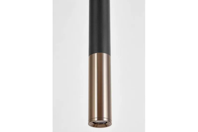 LAMPADA A SOSPENSIONE MODERNA TUBO NERO E GRAFITE SLIM W1