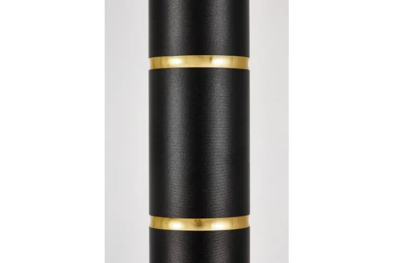 LAMPADA A SOSPENSIONE MODERNA TUBO NERO E ORO ASTI W1