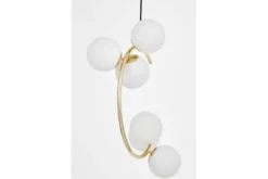 Lampada a sospensione oro caldo a forma di mezza luna BONIO W6