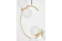 Lampada a sospensione oro caldo a forma di mezza luna BONIO W6