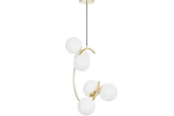 Lampada a sospensione oro caldo a forma di mezza luna BONIO W6