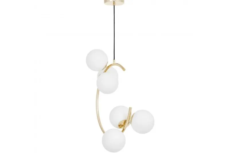 Lampada a sospensione oro caldo a forma di mezza luna BONIO W6