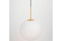 Lampada a sospensione sfera bianca oro caldo FREDICA W1