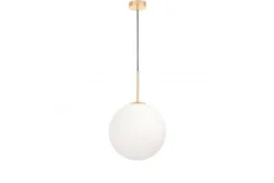 Lampada a sospensione sfera bianca oro caldo FREDICA W1