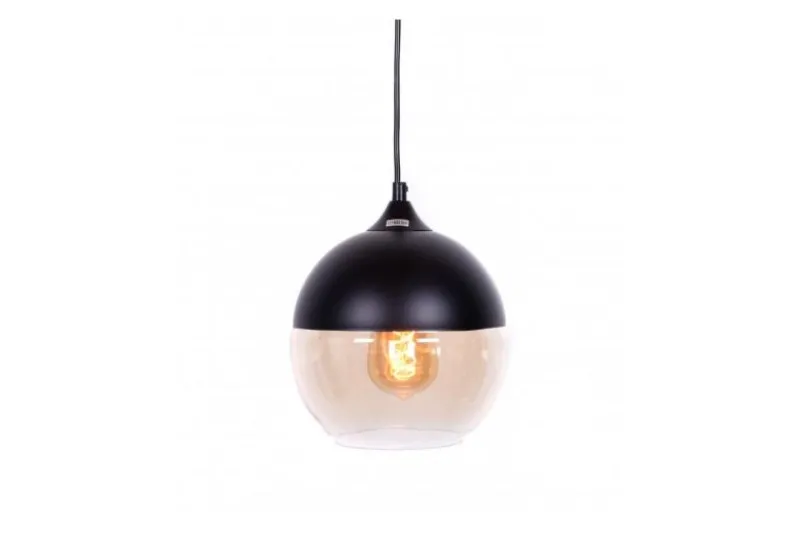 Lampada a sospensione stile industriale vintage ALBION Nero