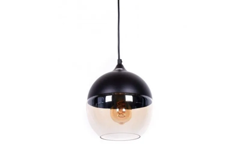 Lampada a sospensione stile industriale vintage ALBION Nero