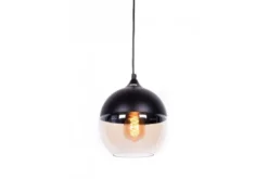 Lampada a sospensione stile industriale vintage ALBION Nero