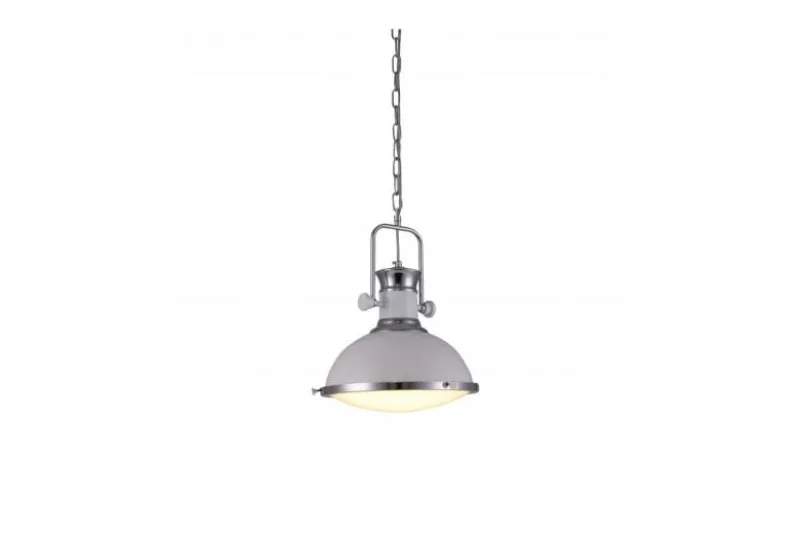 Lampada a sospensione stile industriale vintage BATORE W1 Bianco