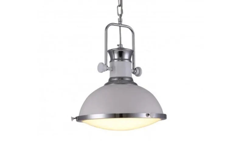 Lampada a sospensione stile industriale vintage BATORE W1 Bianco