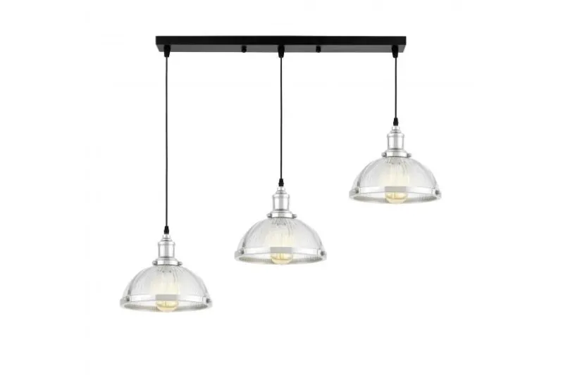LAMPADA A SOSPENSIONE TRIPLA CROMATA BRICO W3 PRO