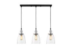 LAMPADA A SOSPENSIONE TRIPLA CROMO FABI W3 PRO