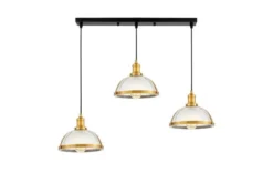 LAMPADA A SOSPENSIONE TRIPLA OTTONE BRICO W3 PRO