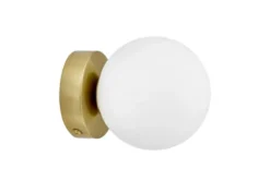 Lampada da muro MARSIADA W1 ottone a sfera