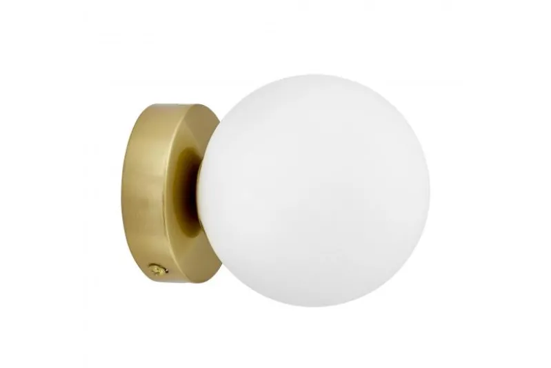 Lampada da muro MARSIADA W1 ottone a sfera