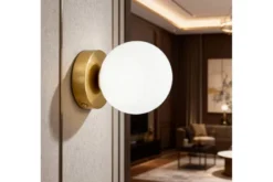 Lampada da muro MARSIADA W1 ottone a sfera
