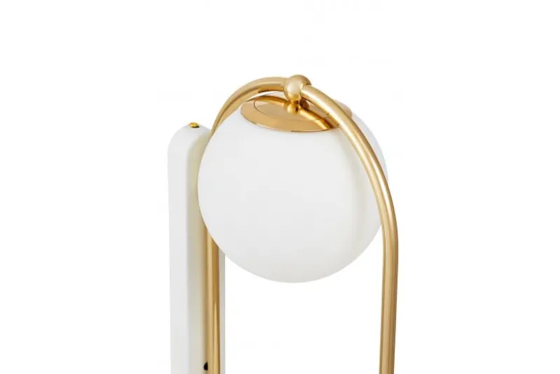 Lampada da parete a sfera doppia oro PANARI W2