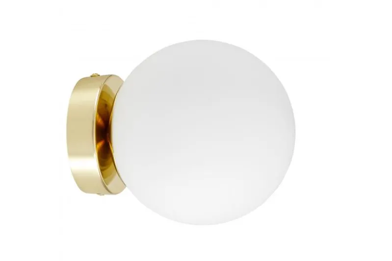 Lampada da parete a sfera oro FREDICA
