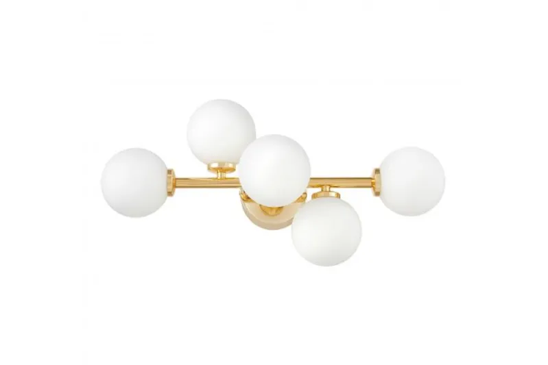 Lampada da parete dorata a sfera MARSIADA W5