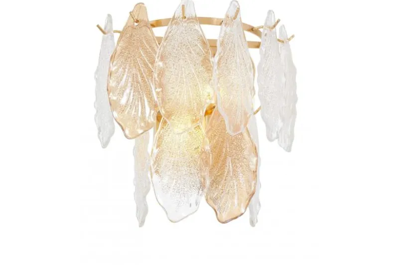 LAMPADA DA PARETE IN CRISTALLO ORO REGINA W2