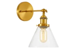 LAMPADA DA PARETE LOFT IN OTTONE NUBI